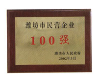 濰坊市民營(yíng)企業(yè)100強(qiáng)